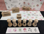 Kegelstempel Fliegenpilz, Kleeblatt und Marienkäfer Auswahl oder Set