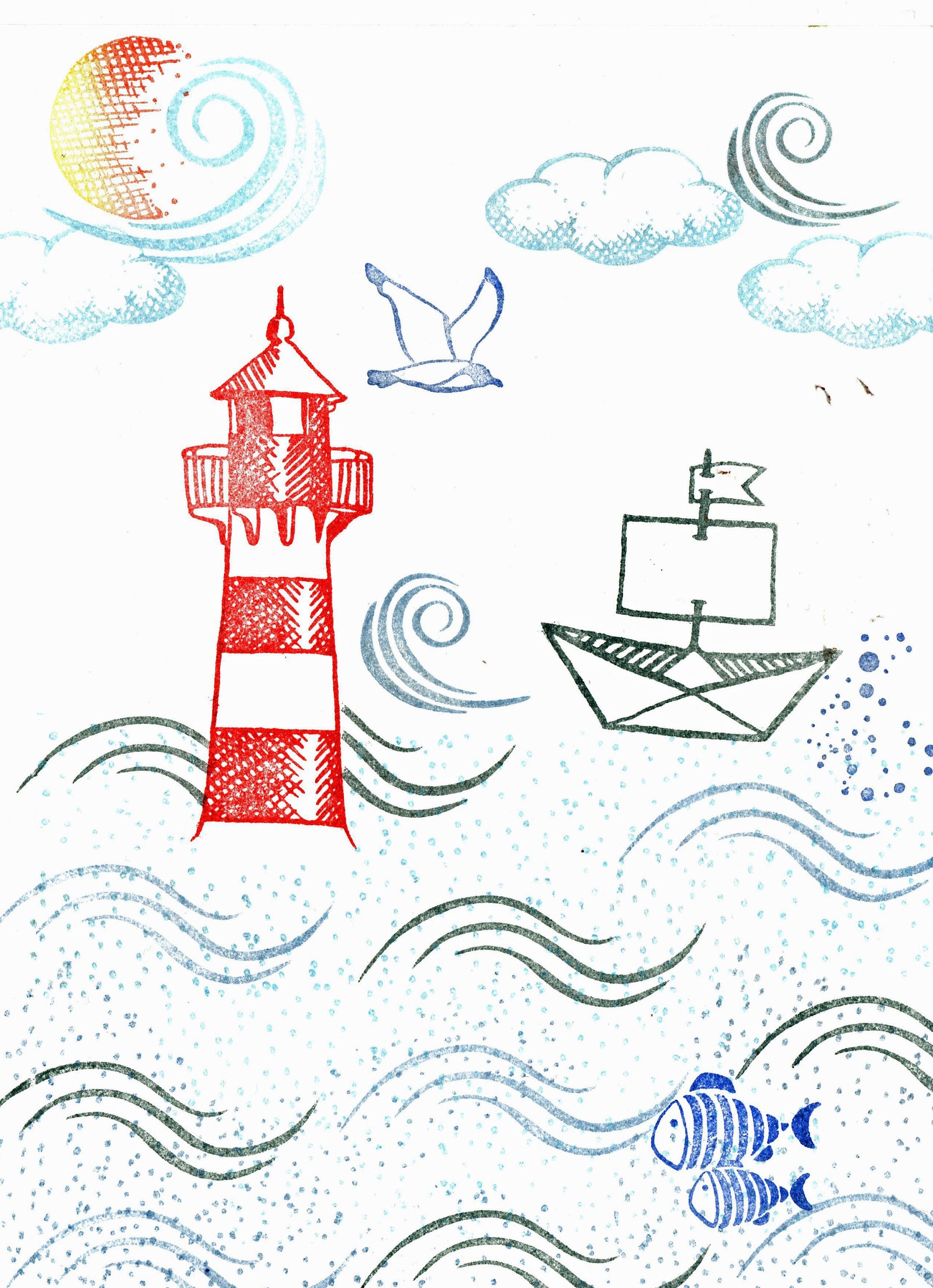 Stempel Welle Linien