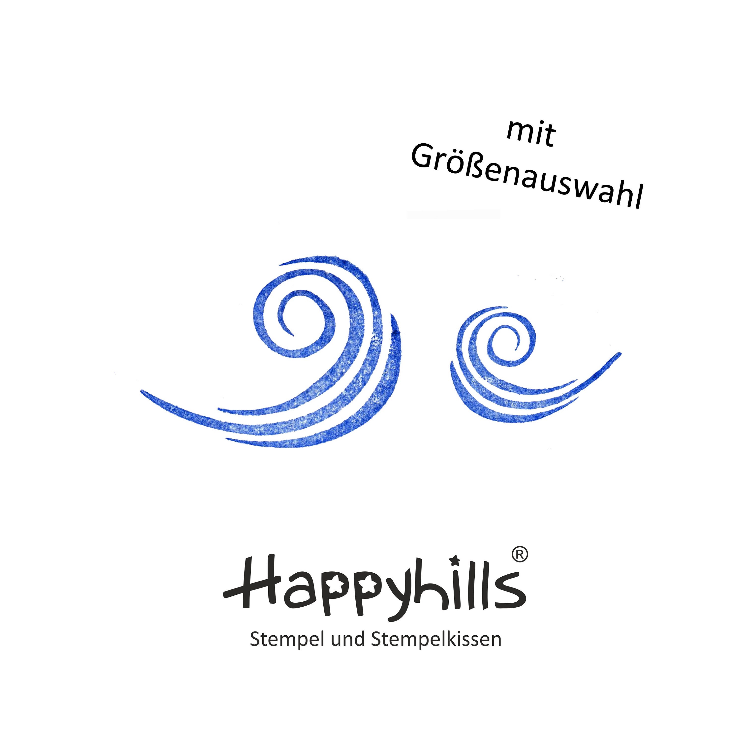 Stempel Strudelwelle und Wind