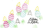 Stempel Ostereier / Luftballons Auswahl oder Set