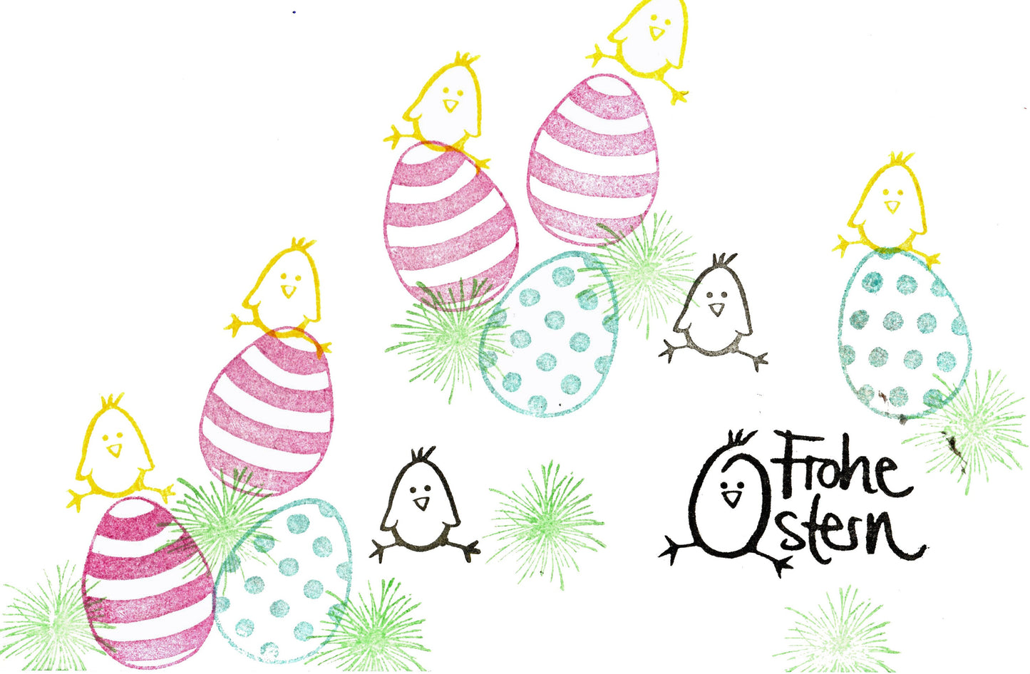 Stempel Ostereier / Luftballons Auswahl oder Set