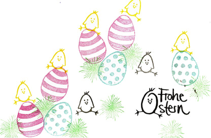 Stempel Ostereier / Luftballons Auswahl oder Set
