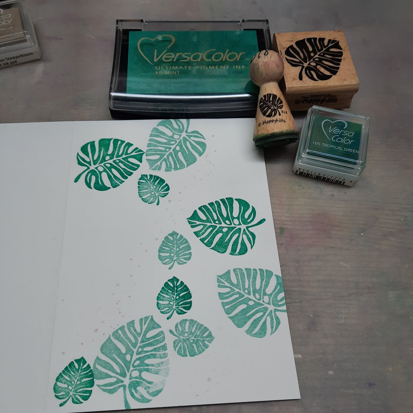 Stempel Monstera