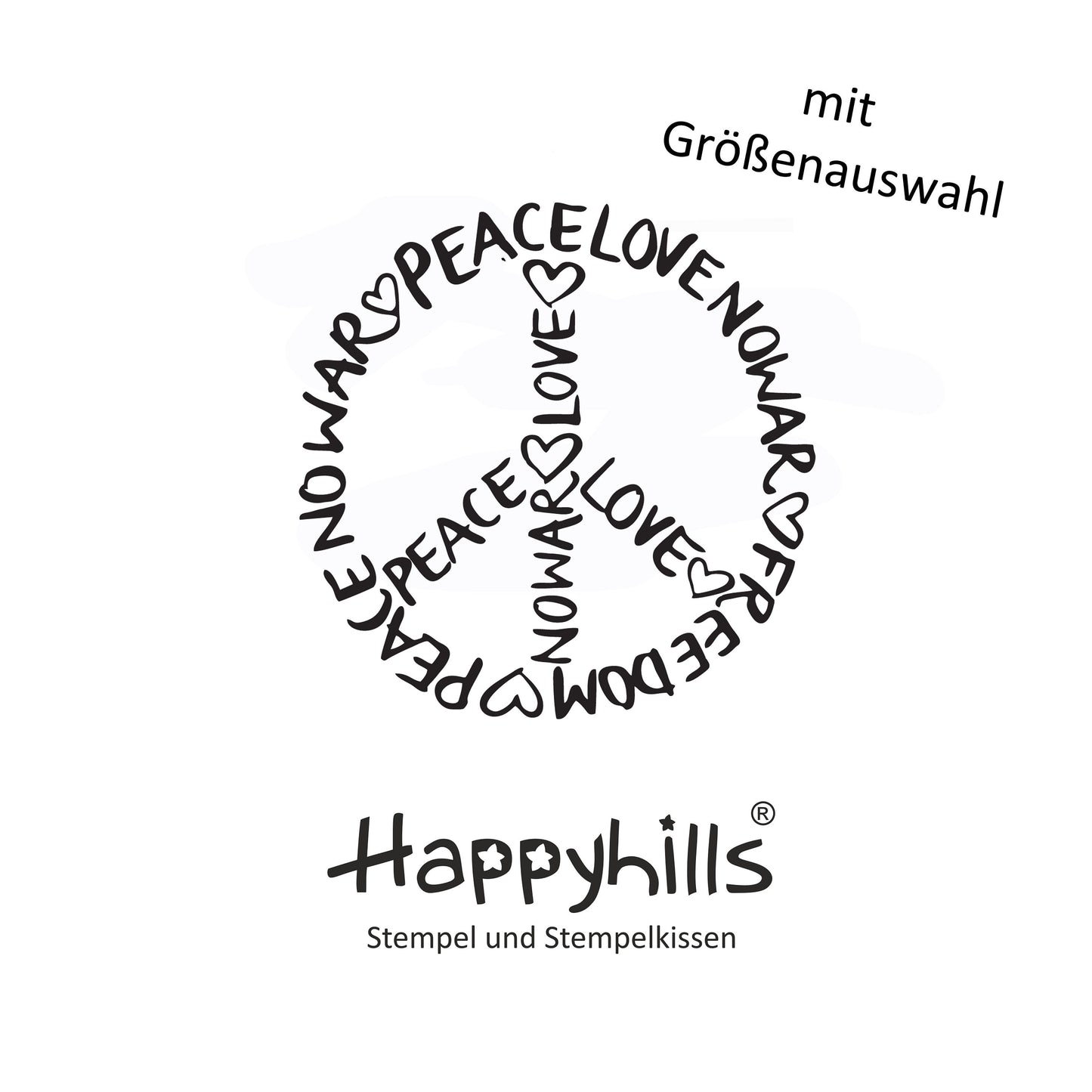 Stempel Peacezeichen