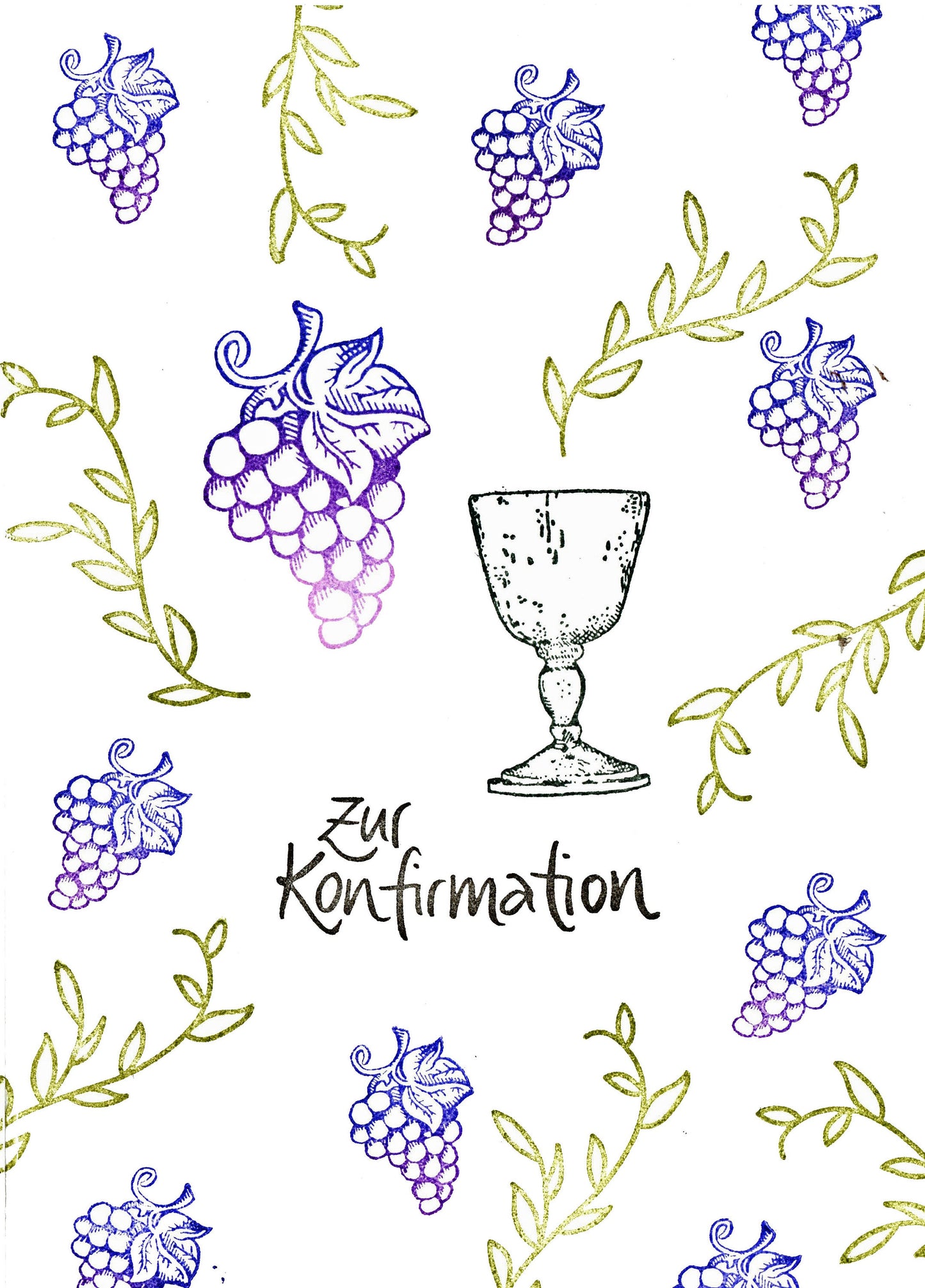 Stempel Ranke Blätter