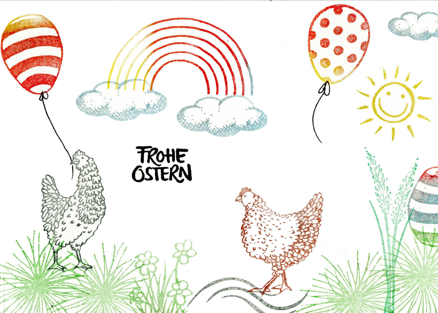 Stempel Frohe Ostern