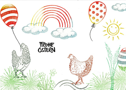 Stempel Frohe Ostern