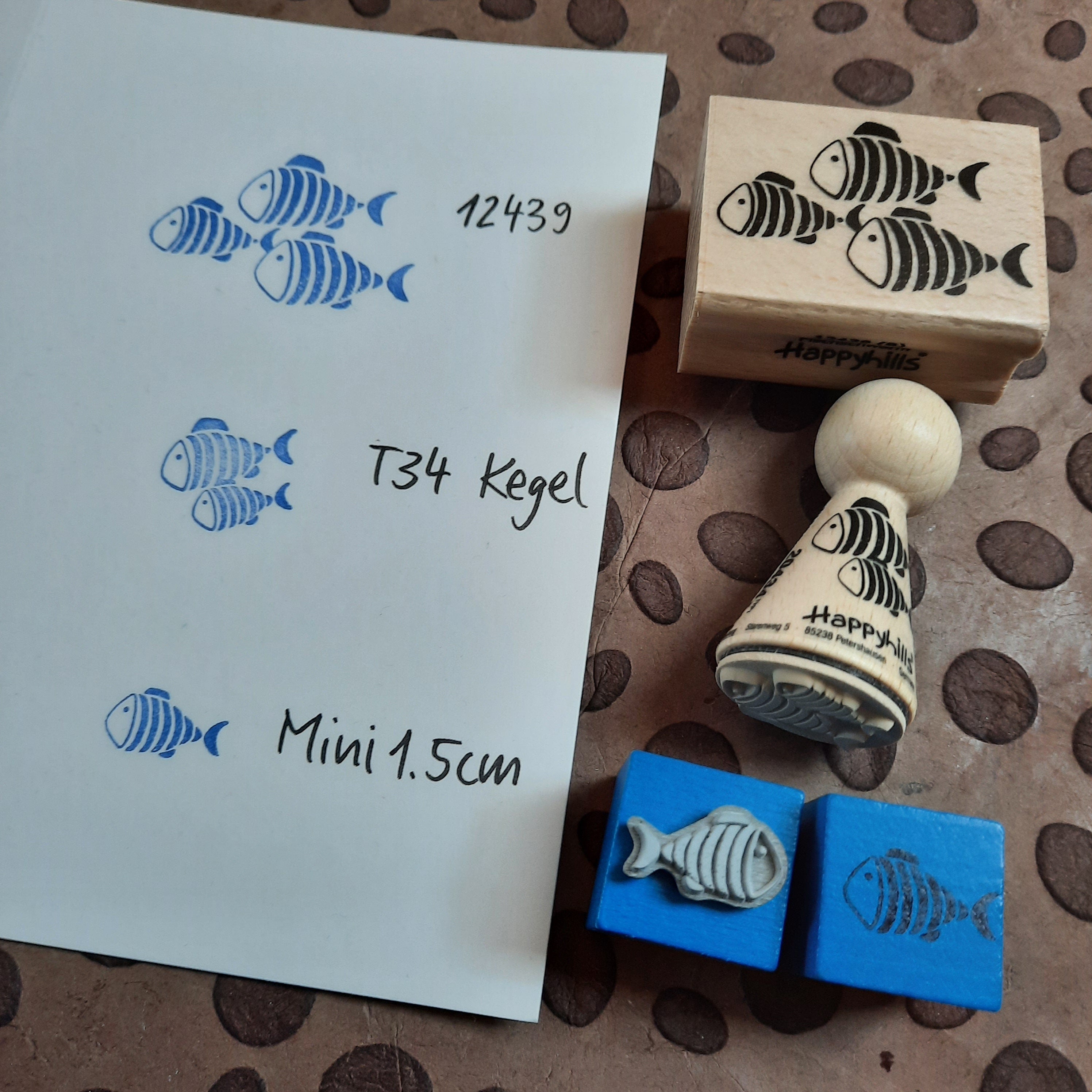 Stempel Fischschwarm