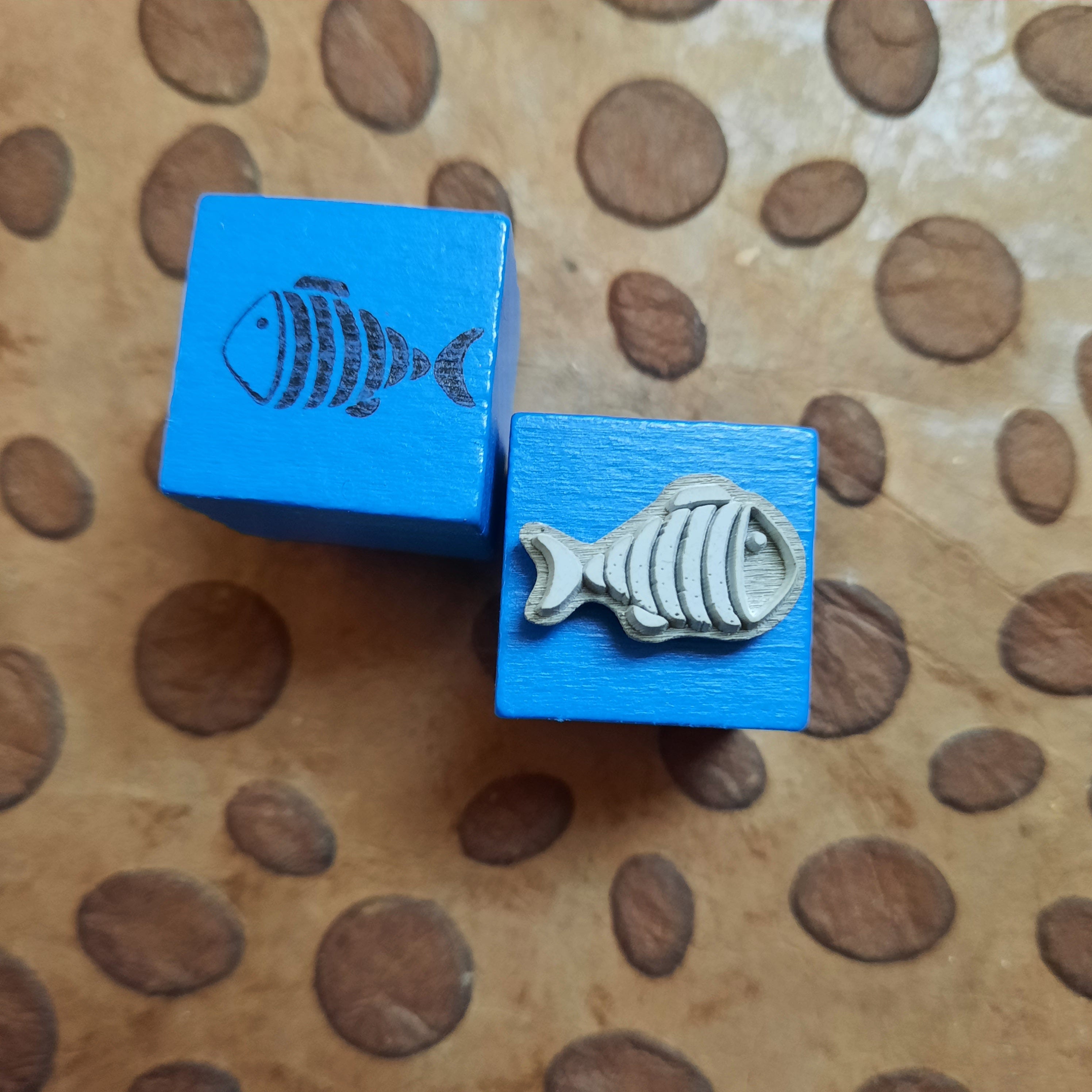 Stempel Fischschwarm