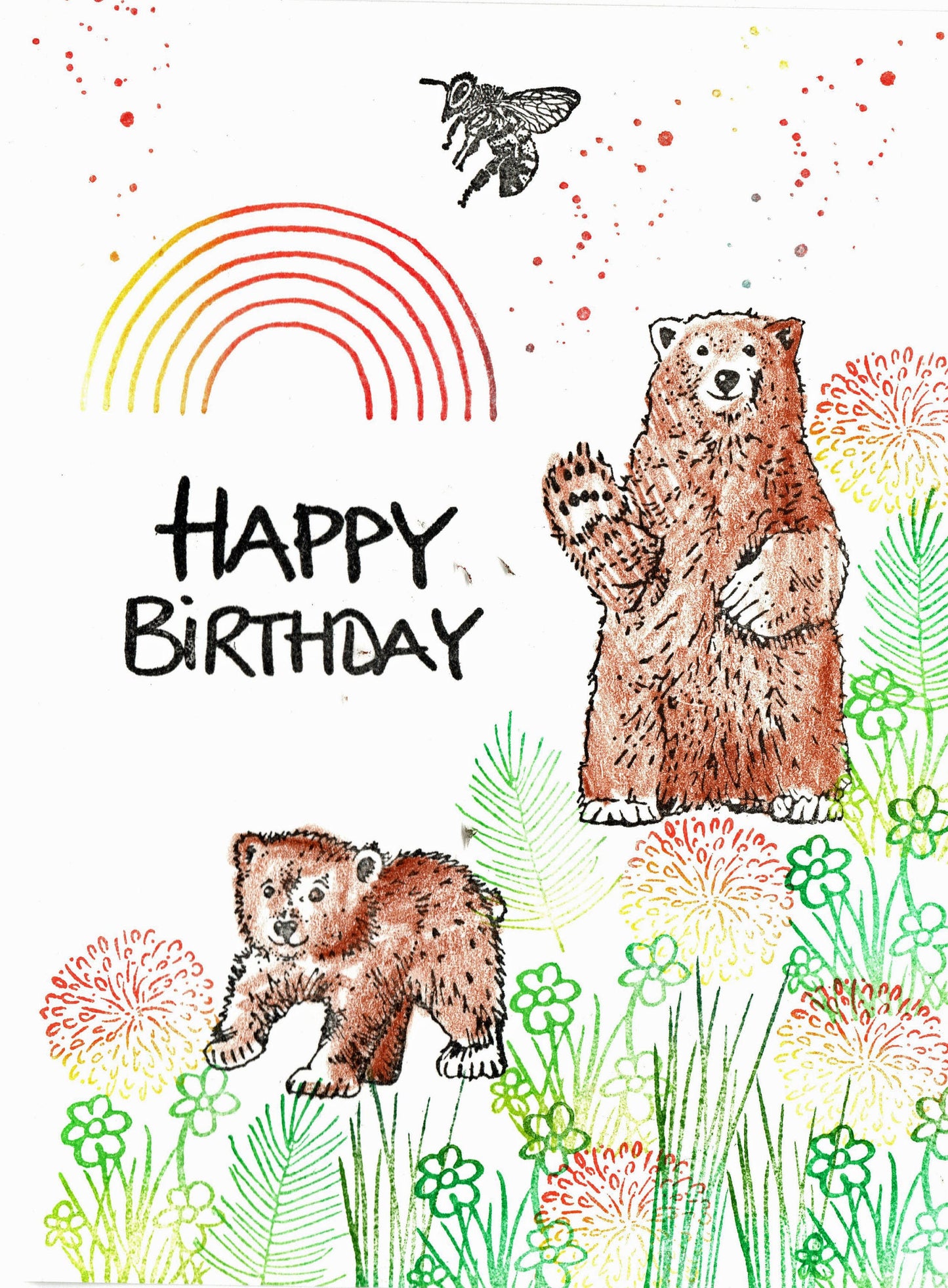 Stempel Eisbär läuft