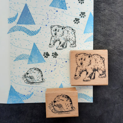 Stempel Eisbär läuft