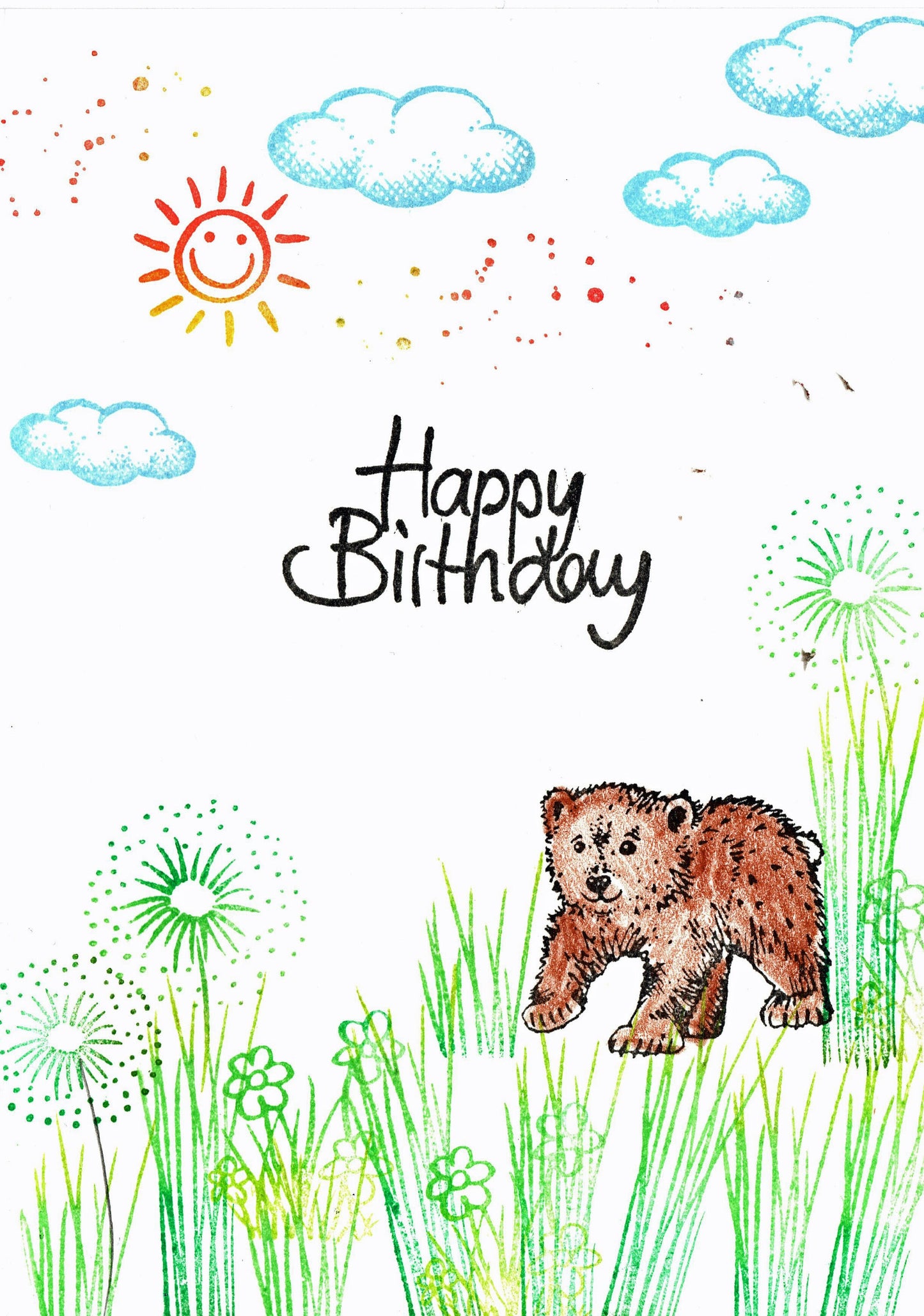 Stempel Eisbär läuft