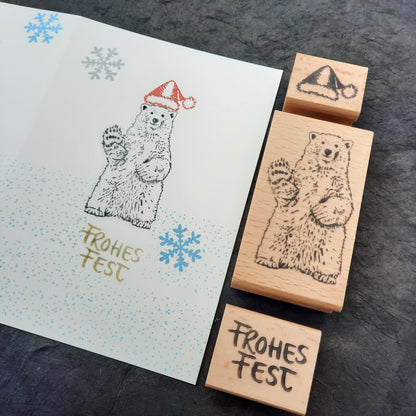 Stempel Eisbär winkt