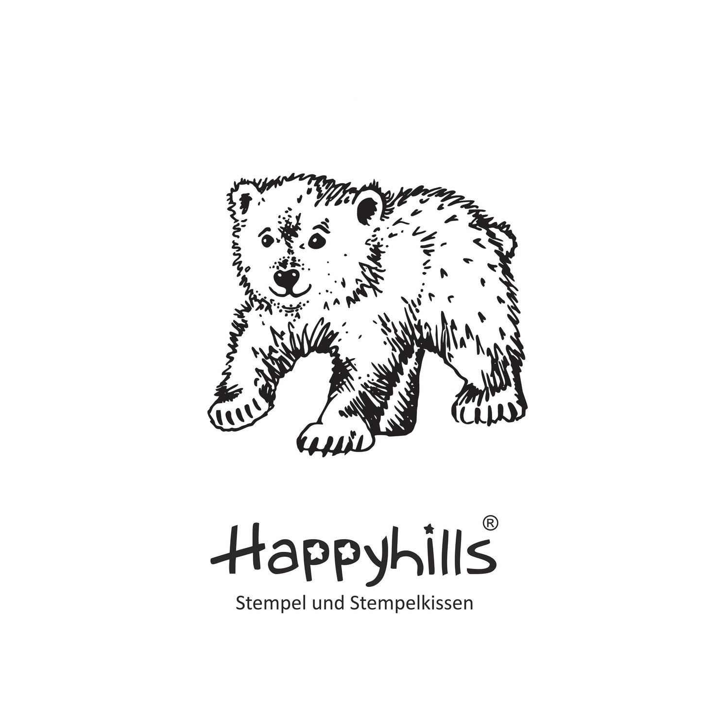 Stempel Eisbär läuft