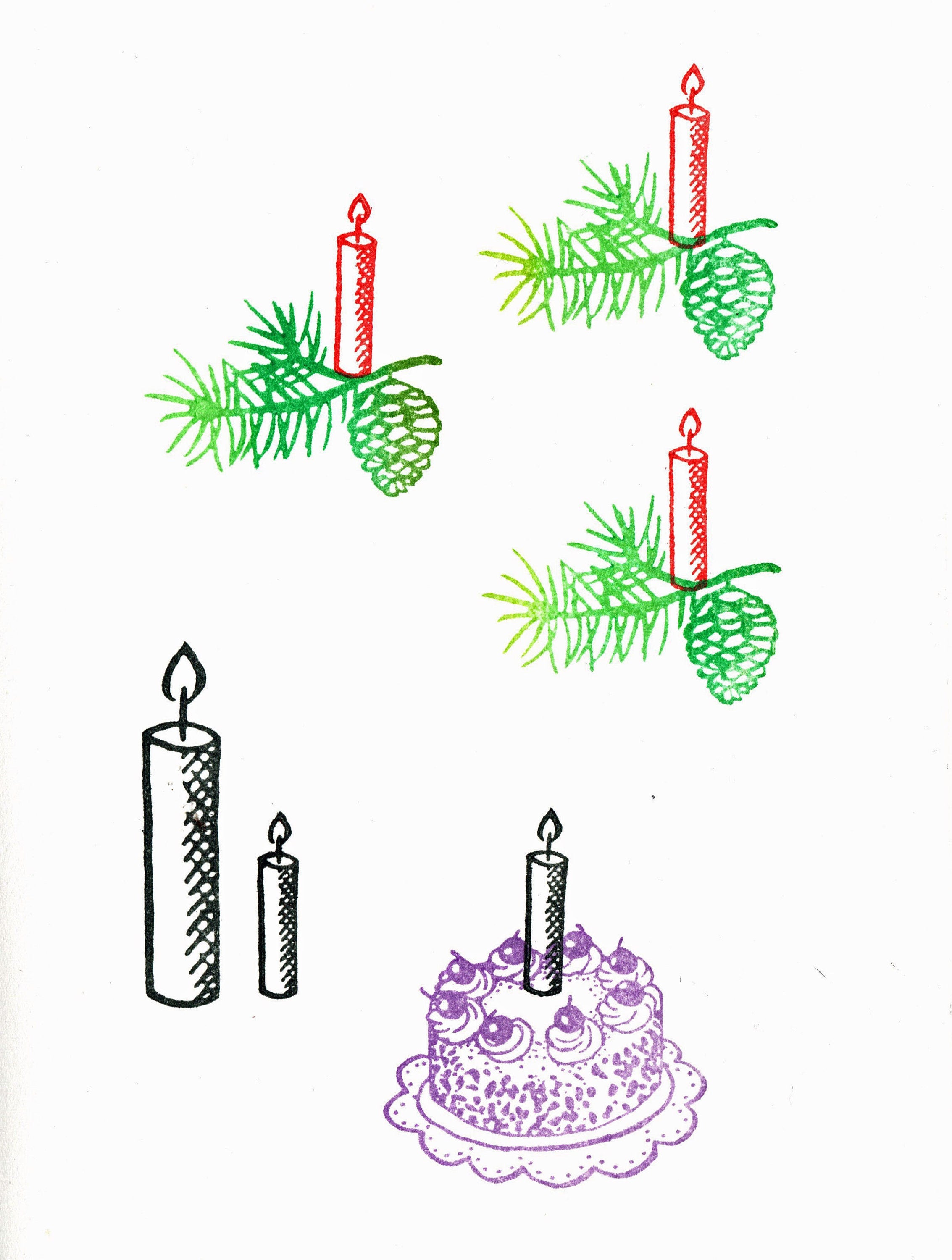 Stempel Kerze