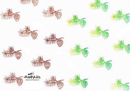 Stempel Kiefernzweig