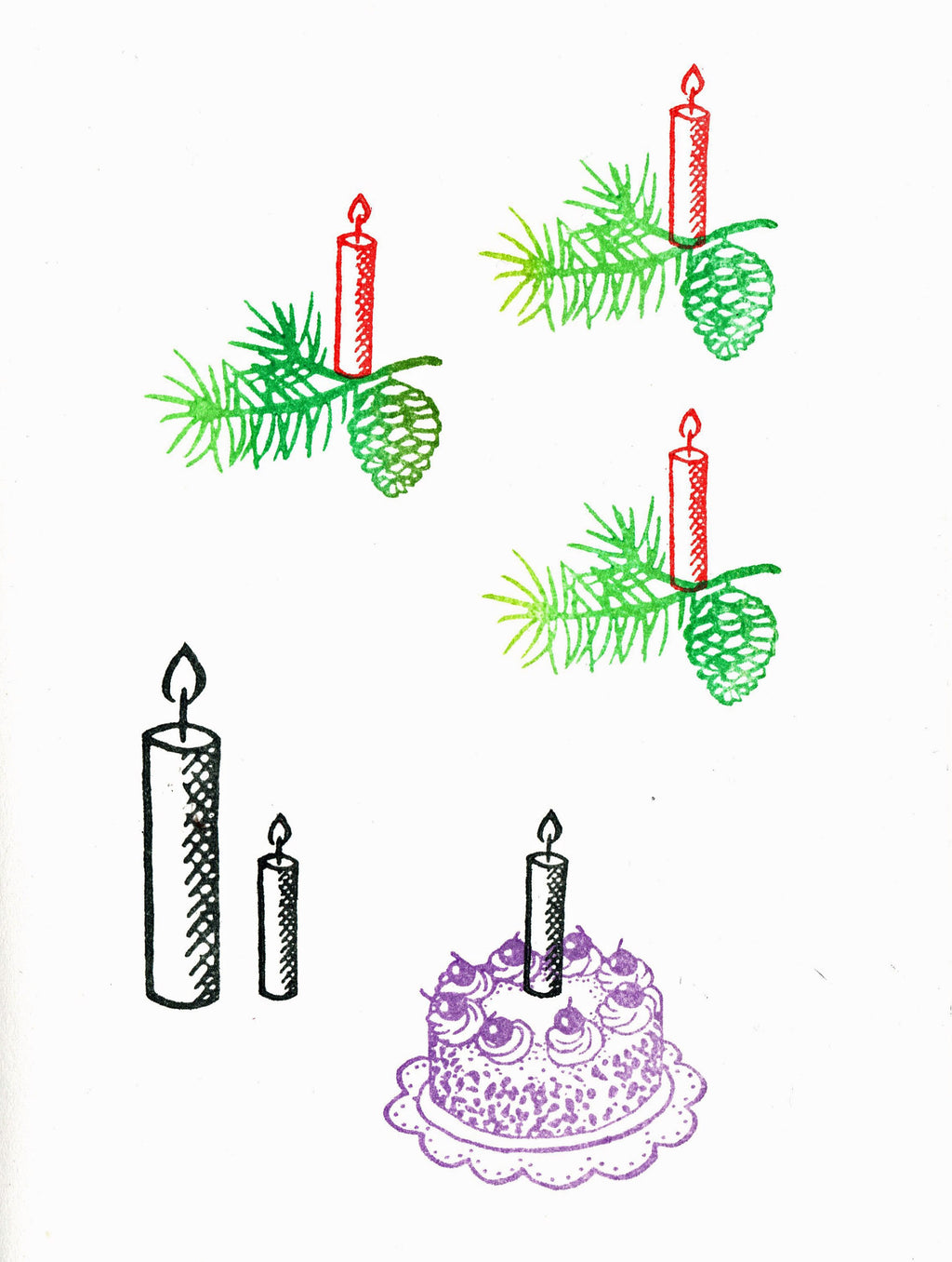 Stempel Kiefernzweig