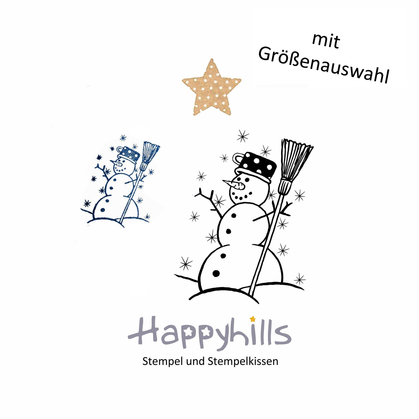 Stempel Schneemann
