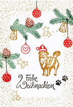 Stempel Frohe Weihnachten Schnörkel