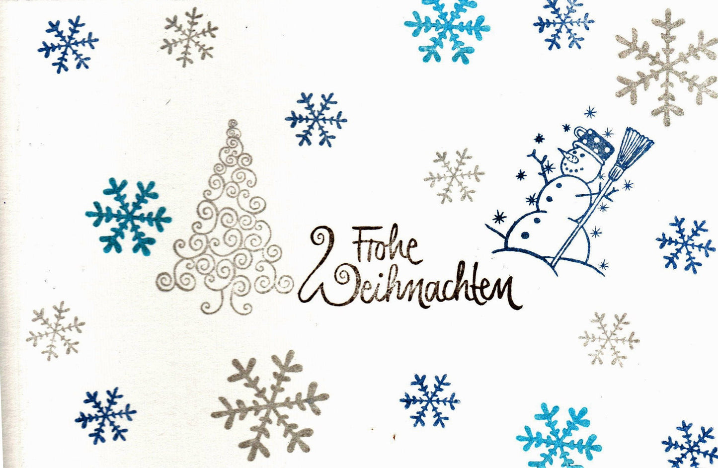 Stempel Frohe Weihnachten Schnörkel