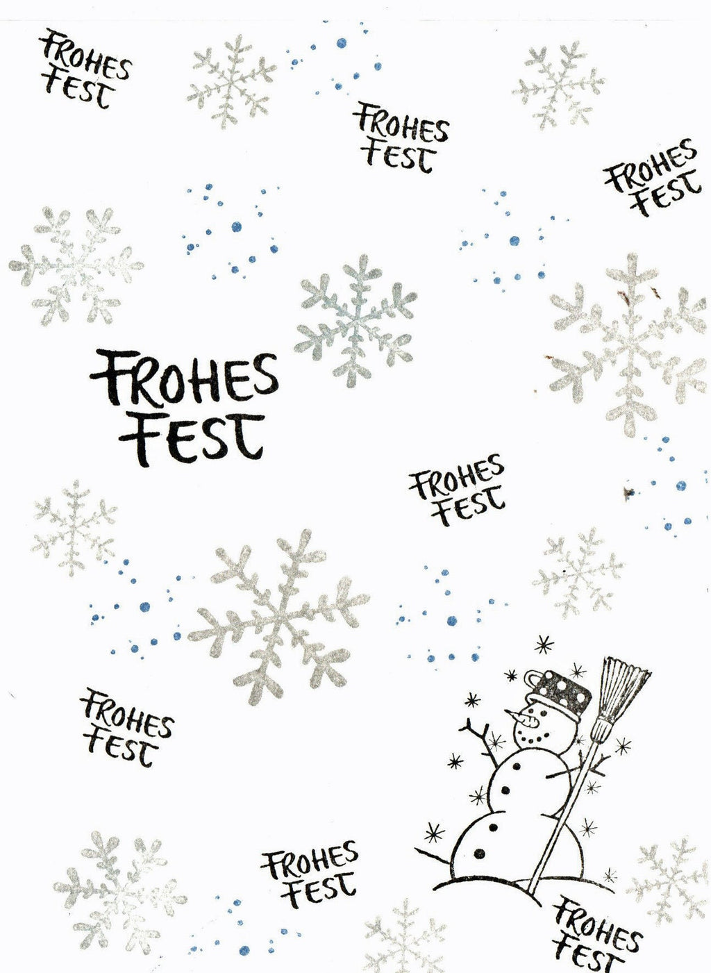 Stempel Schneemann