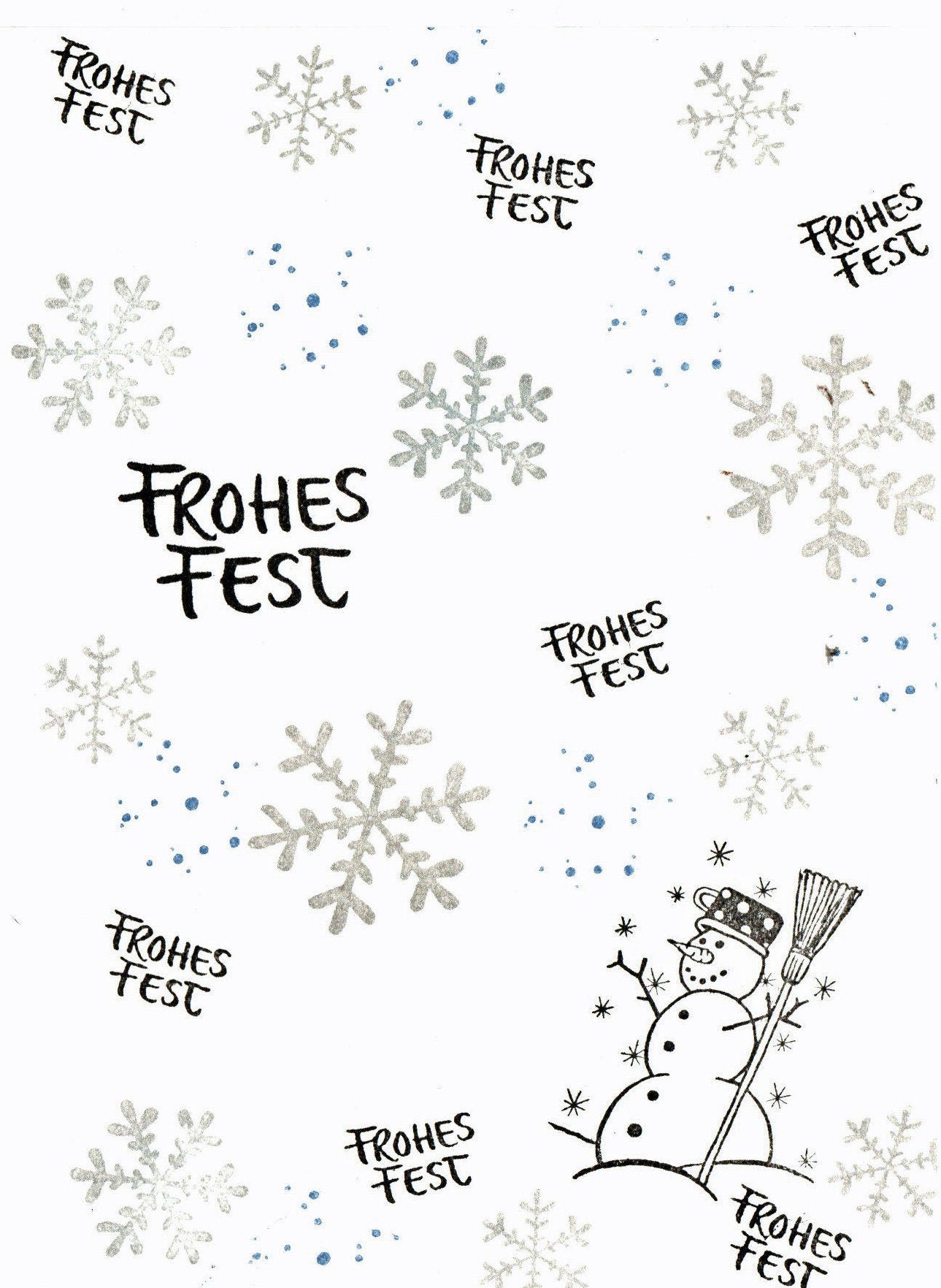 Stempel Schneemann