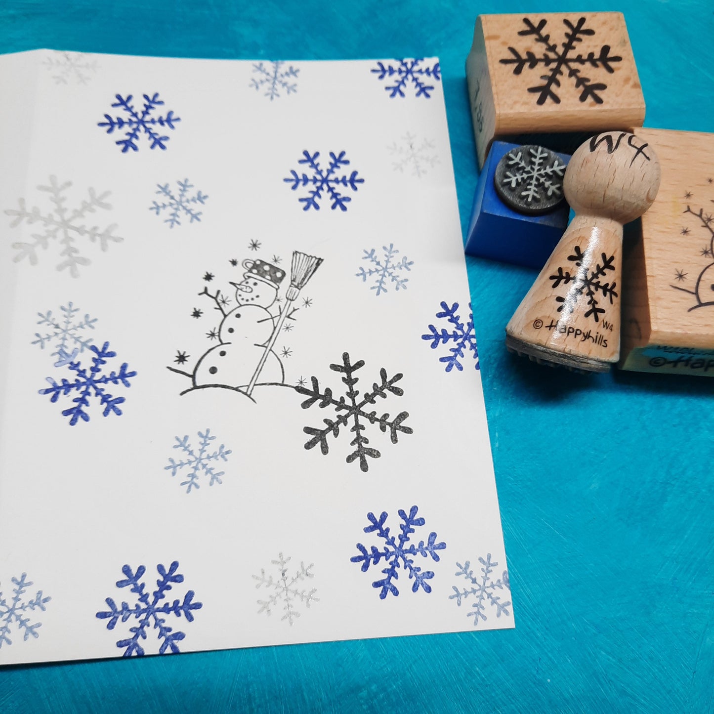 Stempel Schneeflocke