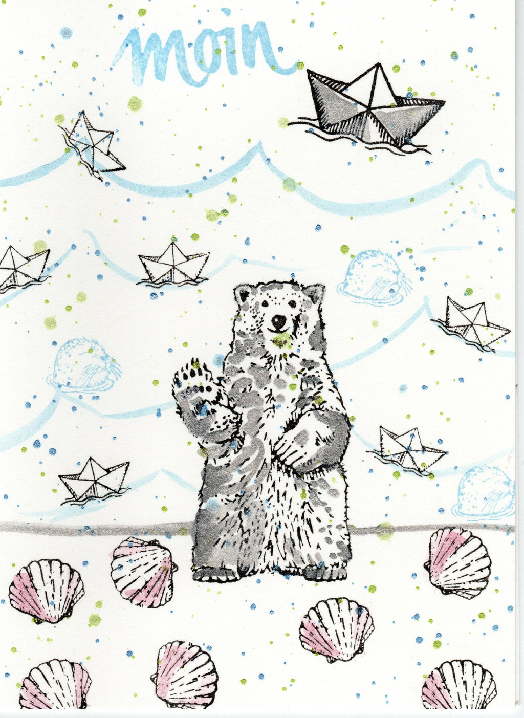 Stempel Papierschiff