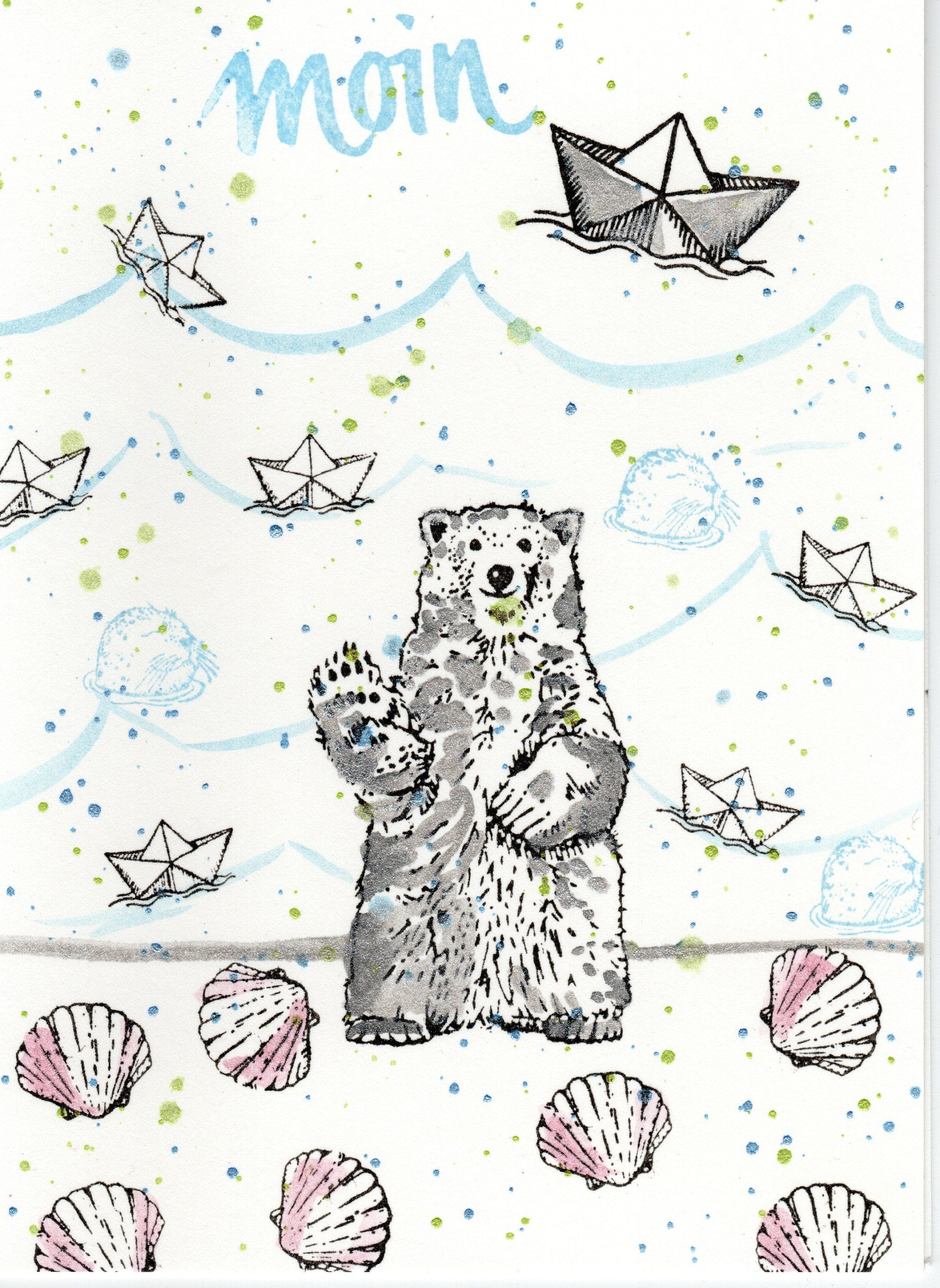 Stempel Papierschiff