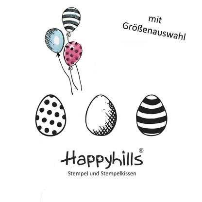 Stempel Ostereier / Luftballons Auswahl oder Set