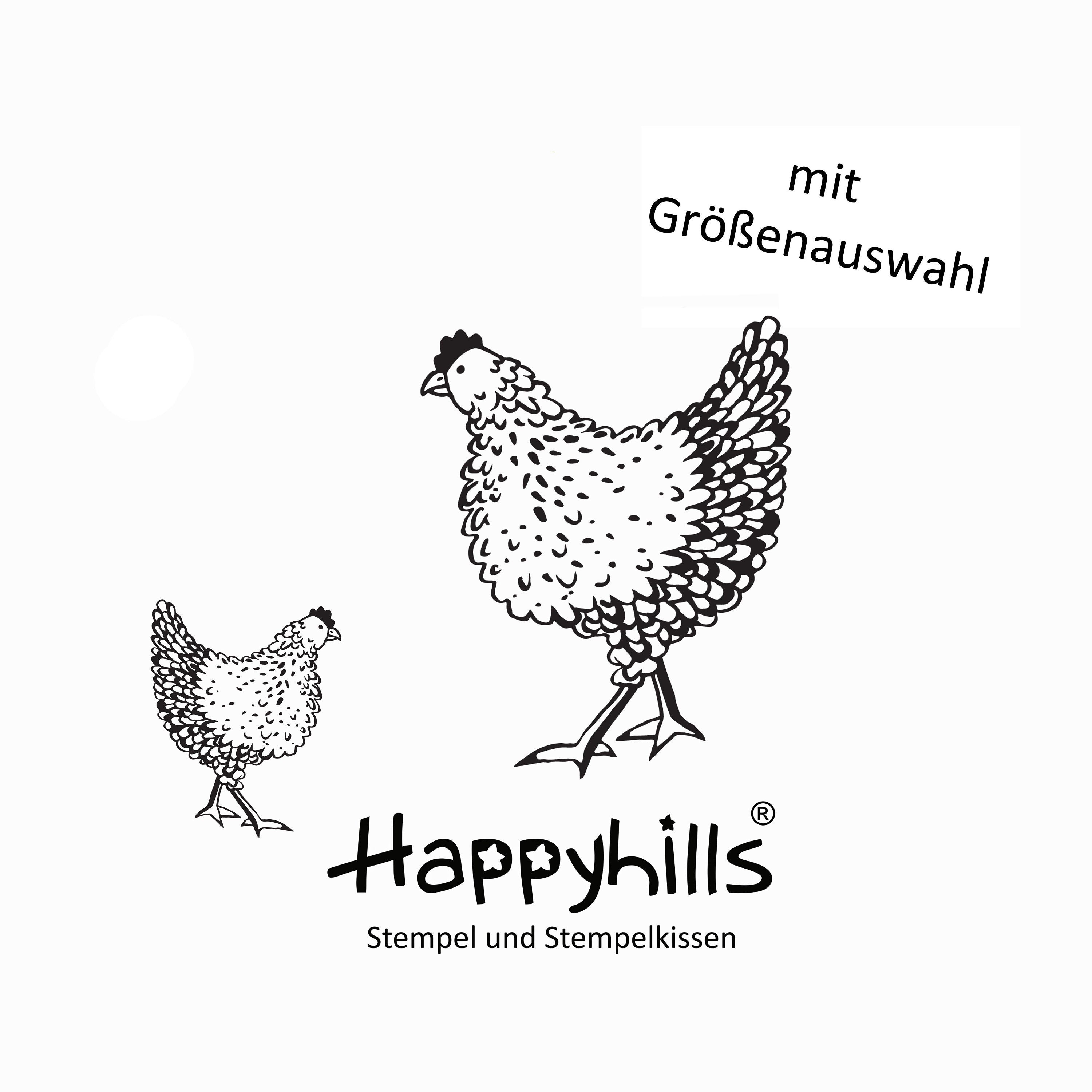 Stempel Huhn läuft
