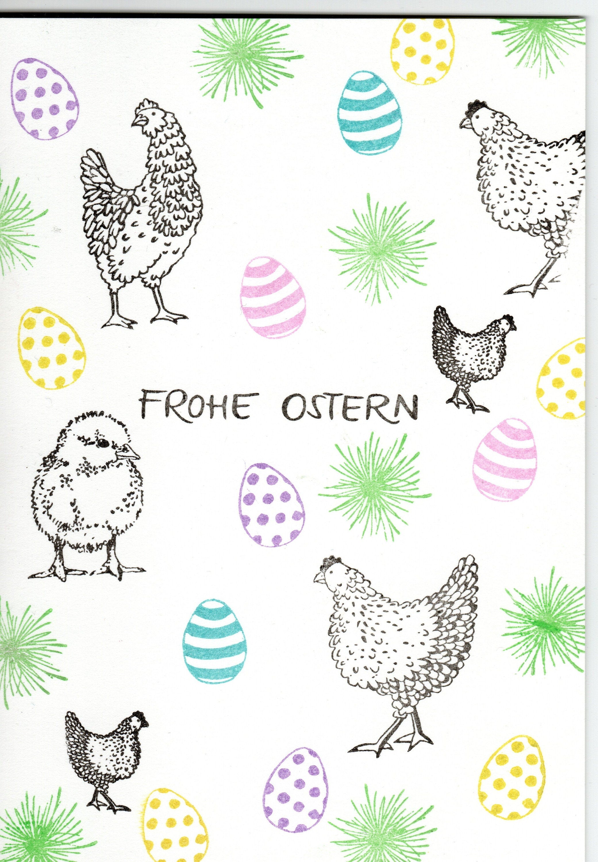 Stempel Huhn läuft