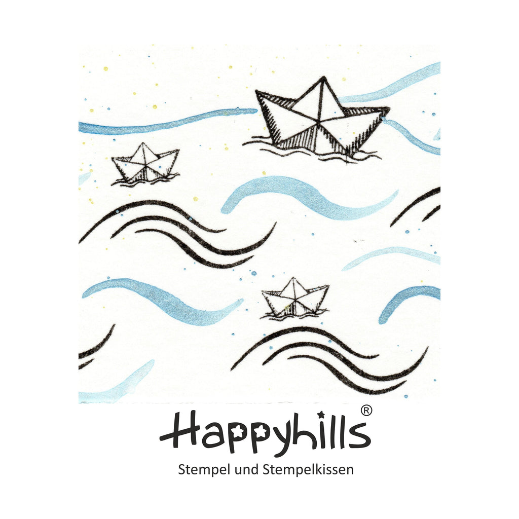Stempel Papierschiff