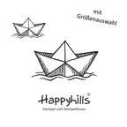 Stempel Papierschiff