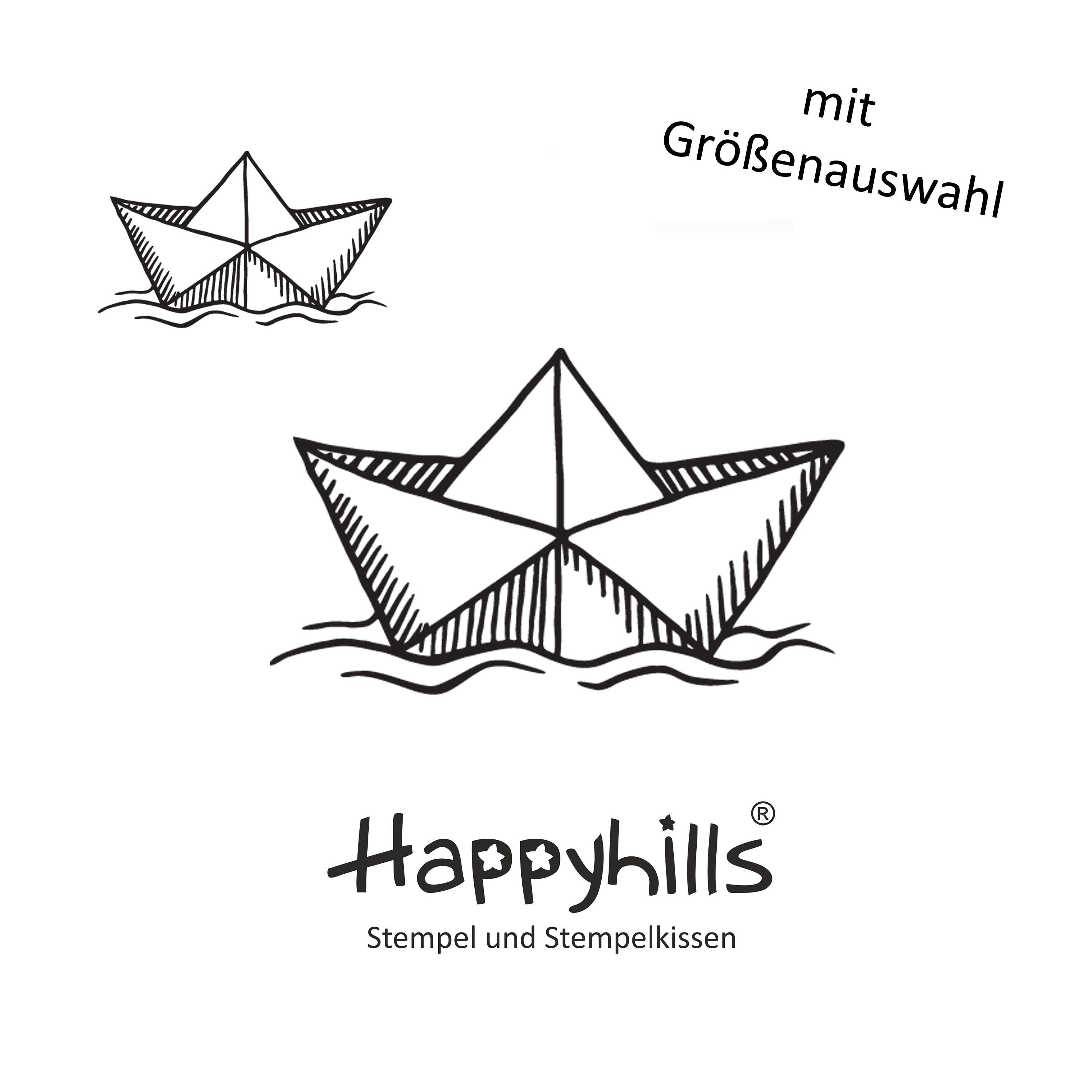 Stempel Papierschiff