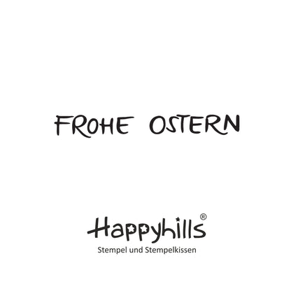 Stempel Frohe Ostern quer