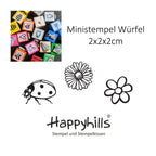 Ministempel Gänseblümchen, Blümchen und Marienkäfer Auswahl oder Set