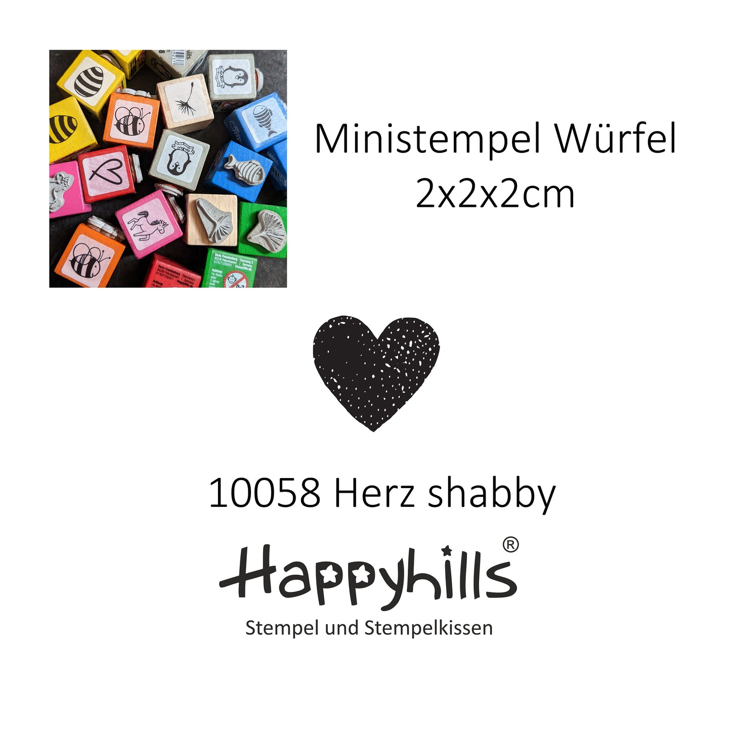 Ministempel Herzen und Noten Auswahl oder Set