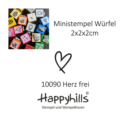 Ministempel Herzen und Noten Auswahl oder Set