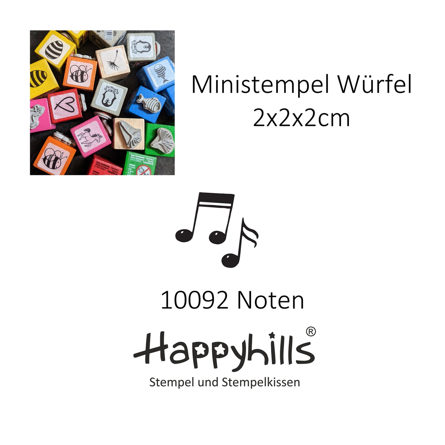 Ministempel Herzen und Noten Auswahl oder Set