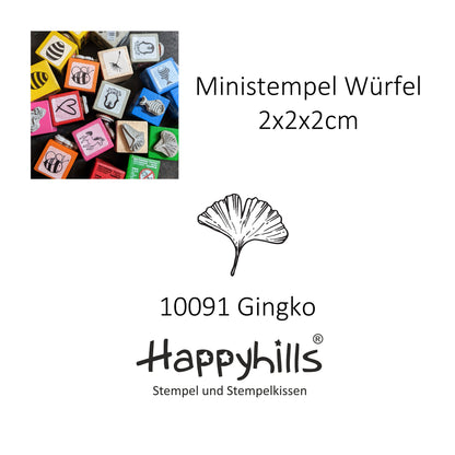 Ministempel Gingko, Pusteblume Schirmchen und Olivenzweig Auswahl oder Set