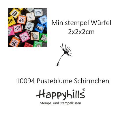Ministempel Gingko, Pusteblume Schirmchen und Olivenzweig Auswahl oder Set
