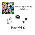 Ministempel Einhorn, Spinne und Tatzenspur Auswahl oder Set