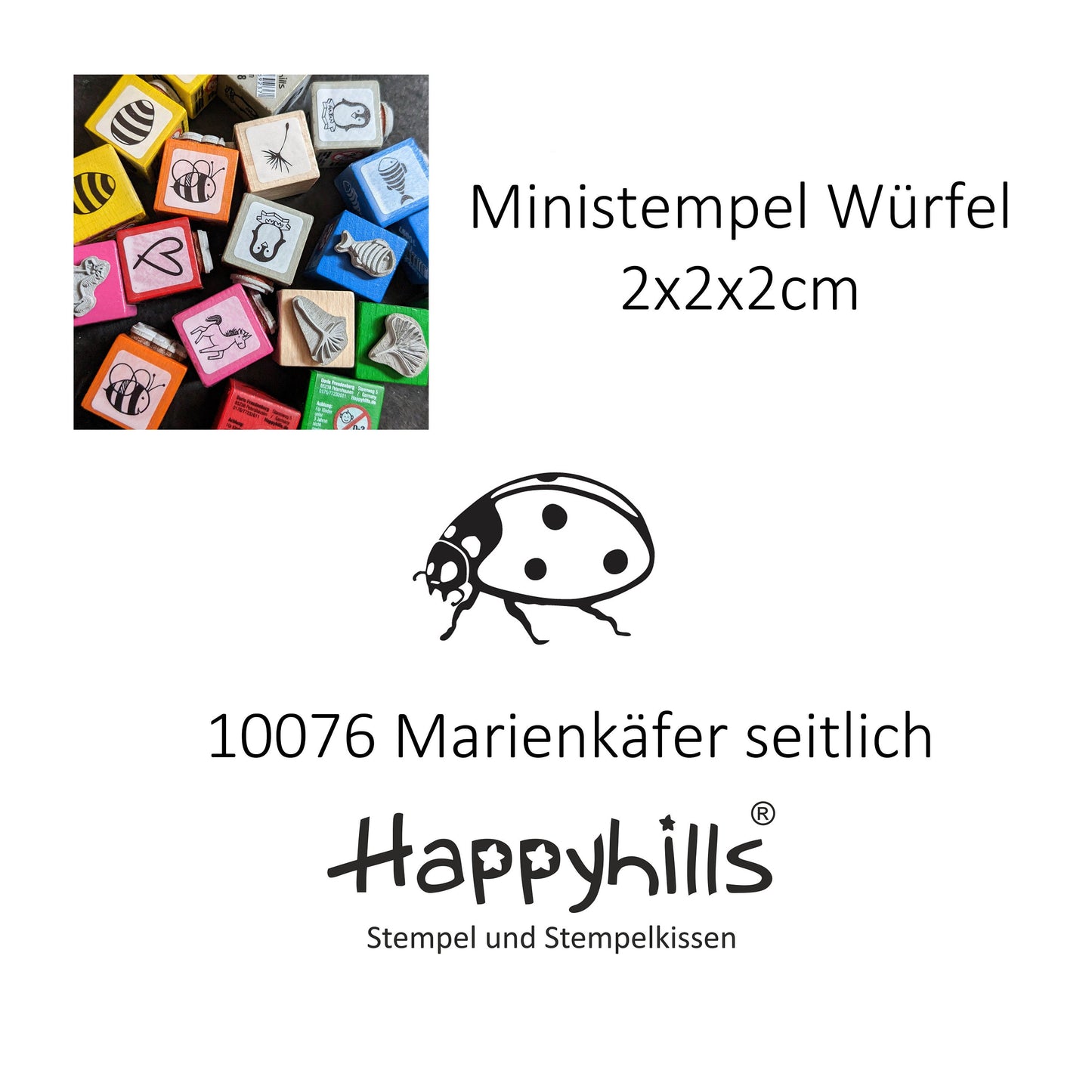 Ministempel Gänseblümchen, Blümchen und Marienkäfer Auswahl oder Set