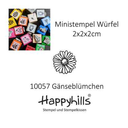 Ministempel Gänseblümchen, Blümchen und Marienkäfer Auswahl oder Set