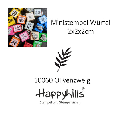 Ministempel Gingko, Pusteblume Schirmchen und Olivenzweig Auswahl oder Set