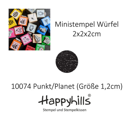 Ministempel Kleckse, Punkt und Handmade Auswahl oder Set