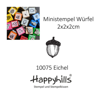 Ministempel Zapfen, Eichel und Pilz Auswahl oder Set