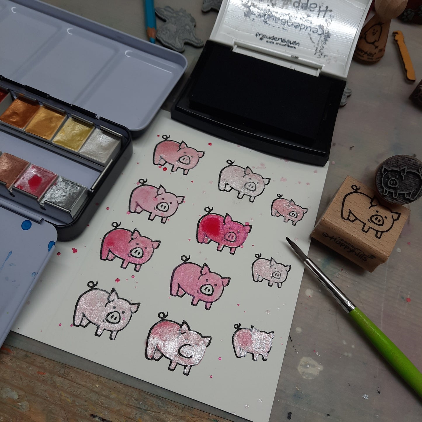 Stempel Glückschwein