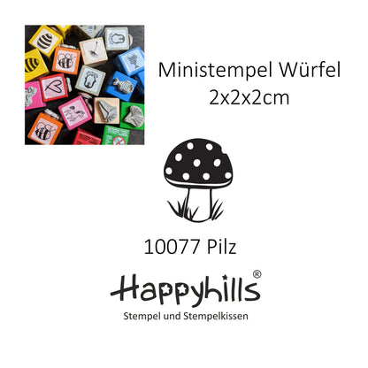 Ministempel Zapfen, Eichel und Pilz Auswahl oder Set